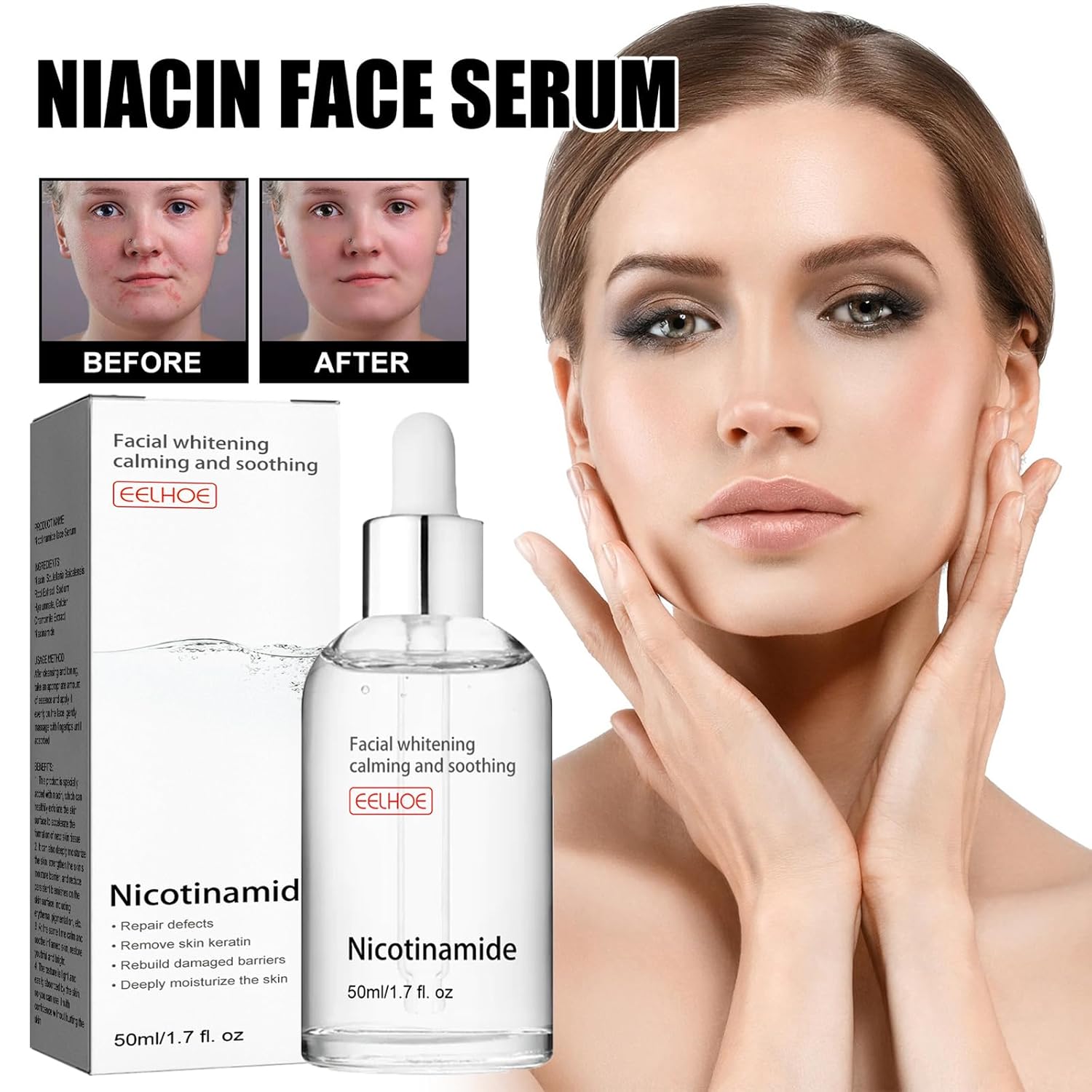 Facial Serum with Niacinamide for Skincare